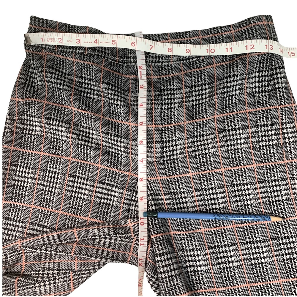 SANCTUARY Herringbone pants Stretch Waist Gray Pull On Trouser preppy sz S - Picture 4 of 7